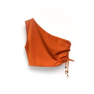 DUSKITTEN BLOOMLINE DEW · One-Shoulder Top — product flat lay